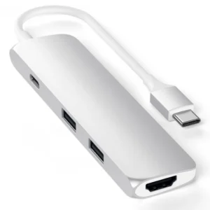 Satechi Type-C Slim Multi-Port Adapter 4K (Silver)